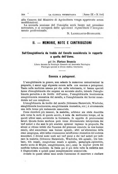 La clinica veterinaria rivista di medicina e chirurgia pratica degli animali domestici