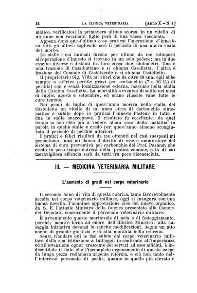 La clinica veterinaria rivista di medicina e chirurgia pratica degli animali domestici