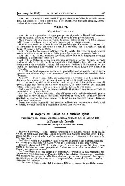 La clinica veterinaria rivista di medicina e chirurgia pratica degli animali domestici