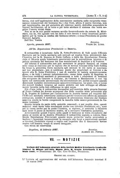 La clinica veterinaria rivista di medicina e chirurgia pratica degli animali domestici