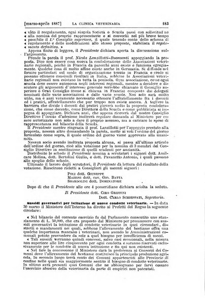 La clinica veterinaria rivista di medicina e chirurgia pratica degli animali domestici