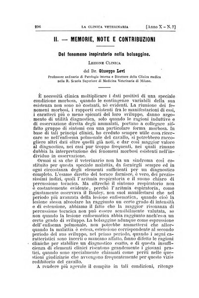 La clinica veterinaria rivista di medicina e chirurgia pratica degli animali domestici