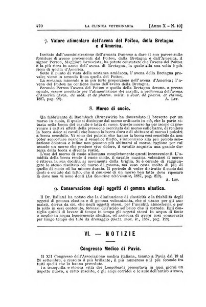 La clinica veterinaria rivista di medicina e chirurgia pratica degli animali domestici