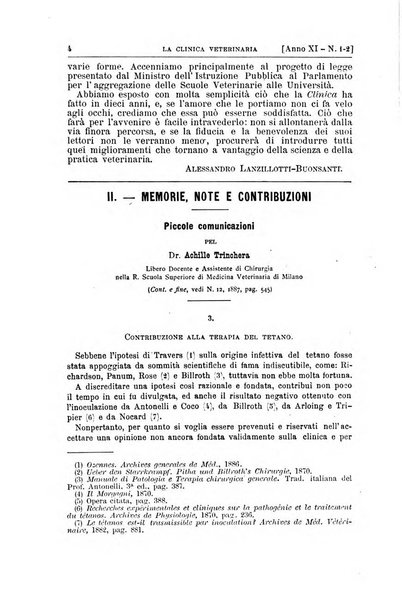 La clinica veterinaria rivista di medicina e chirurgia pratica degli animali domestici