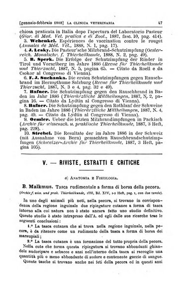 La clinica veterinaria rivista di medicina e chirurgia pratica degli animali domestici