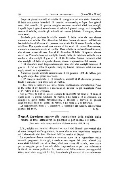 La clinica veterinaria rivista di medicina e chirurgia pratica degli animali domestici