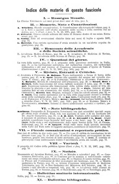 La clinica veterinaria rivista di medicina e chirurgia pratica degli animali domestici