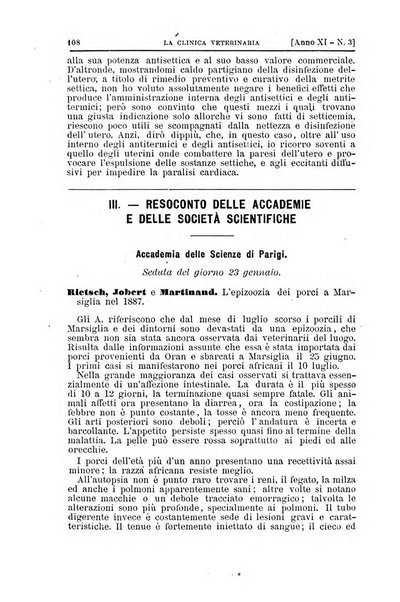 La clinica veterinaria rivista di medicina e chirurgia pratica degli animali domestici