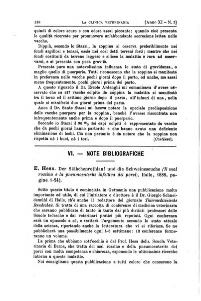 La clinica veterinaria rivista di medicina e chirurgia pratica degli animali domestici