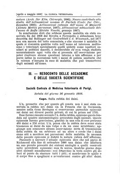 La clinica veterinaria rivista di medicina e chirurgia pratica degli animali domestici