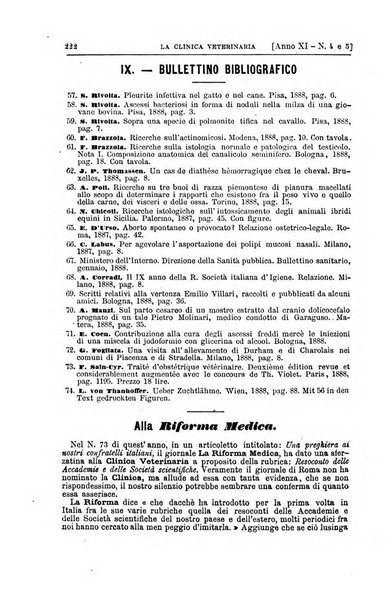 La clinica veterinaria rivista di medicina e chirurgia pratica degli animali domestici