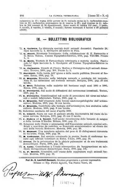 La clinica veterinaria rivista di medicina e chirurgia pratica degli animali domestici