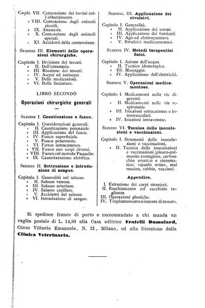 La clinica veterinaria rivista di medicina e chirurgia pratica degli animali domestici