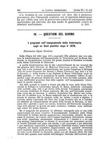 La clinica veterinaria rivista di medicina e chirurgia pratica degli animali domestici