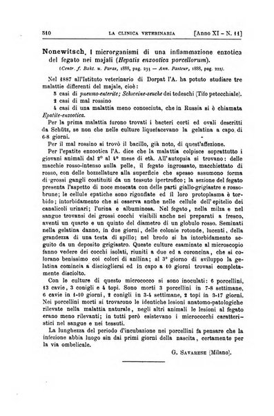 La clinica veterinaria rivista di medicina e chirurgia pratica degli animali domestici