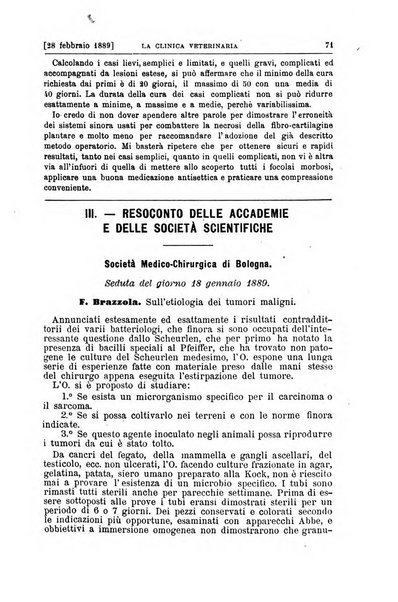 La clinica veterinaria rivista di medicina e chirurgia pratica degli animali domestici