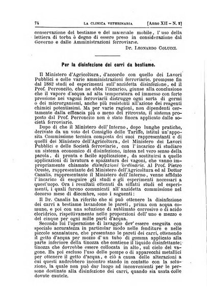 La clinica veterinaria rivista di medicina e chirurgia pratica degli animali domestici