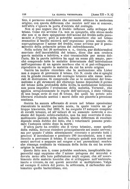 La clinica veterinaria rivista di medicina e chirurgia pratica degli animali domestici