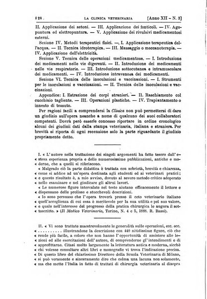 La clinica veterinaria rivista di medicina e chirurgia pratica degli animali domestici