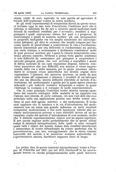 La clinica veterinaria rivista di medicina e chirurgia pratica degli animali domestici