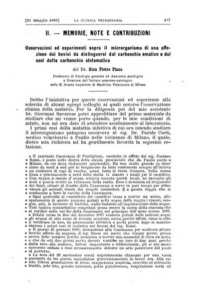 La clinica veterinaria rivista di medicina e chirurgia pratica degli animali domestici