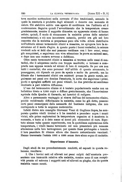 La clinica veterinaria rivista di medicina e chirurgia pratica degli animali domestici