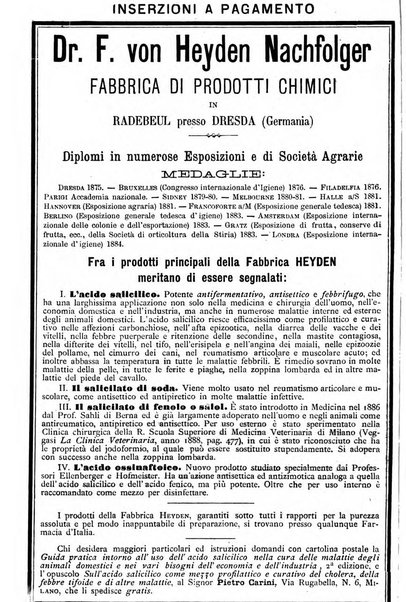 La clinica veterinaria rivista di medicina e chirurgia pratica degli animali domestici