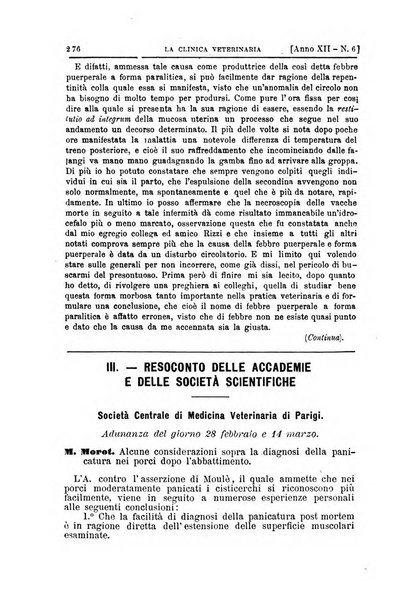 La clinica veterinaria rivista di medicina e chirurgia pratica degli animali domestici