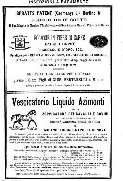 La clinica veterinaria rivista di medicina e chirurgia pratica degli animali domestici