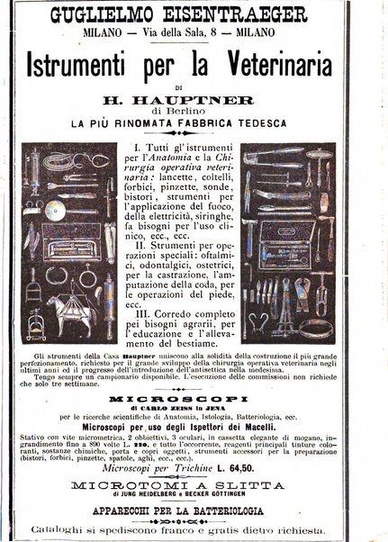 La clinica veterinaria rivista di medicina e chirurgia pratica degli animali domestici