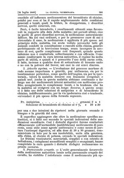 La clinica veterinaria rivista di medicina e chirurgia pratica degli animali domestici
