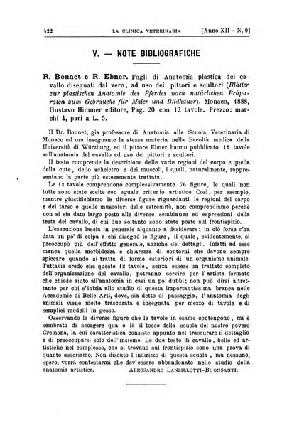 La clinica veterinaria rivista di medicina e chirurgia pratica degli animali domestici