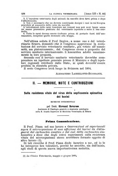 La clinica veterinaria rivista di medicina e chirurgia pratica degli animali domestici