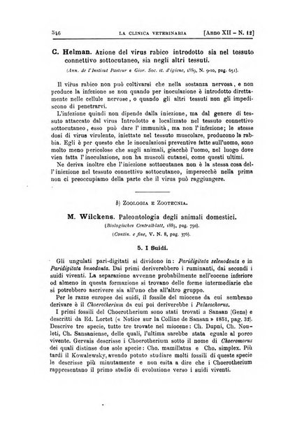 La clinica veterinaria rivista di medicina e chirurgia pratica degli animali domestici