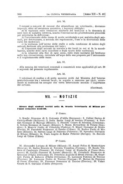 La clinica veterinaria rivista di medicina e chirurgia pratica degli animali domestici