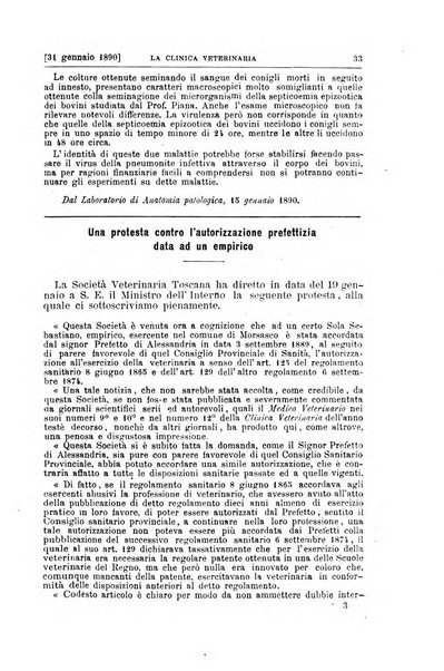 La clinica veterinaria rivista di medicina e chirurgia pratica degli animali domestici