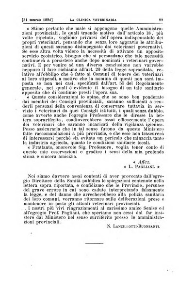 La clinica veterinaria rivista di medicina e chirurgia pratica degli animali domestici