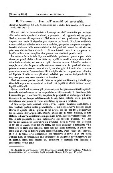 La clinica veterinaria rivista di medicina e chirurgia pratica degli animali domestici