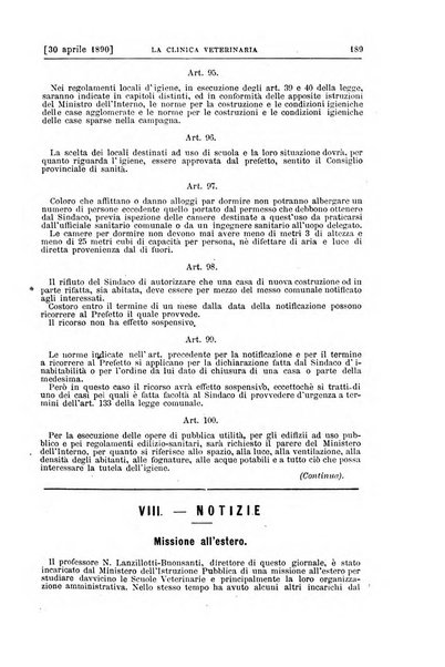 La clinica veterinaria rivista di medicina e chirurgia pratica degli animali domestici