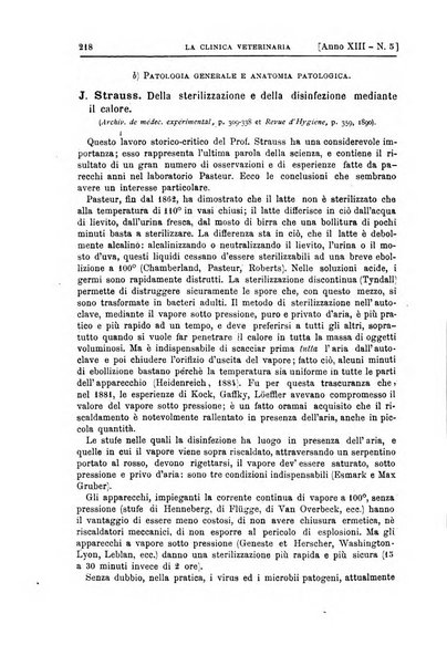 La clinica veterinaria rivista di medicina e chirurgia pratica degli animali domestici