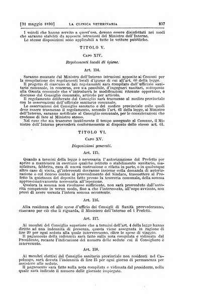 La clinica veterinaria rivista di medicina e chirurgia pratica degli animali domestici