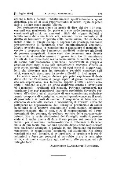 La clinica veterinaria rivista di medicina e chirurgia pratica degli animali domestici