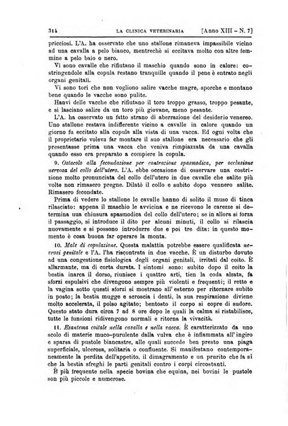 La clinica veterinaria rivista di medicina e chirurgia pratica degli animali domestici