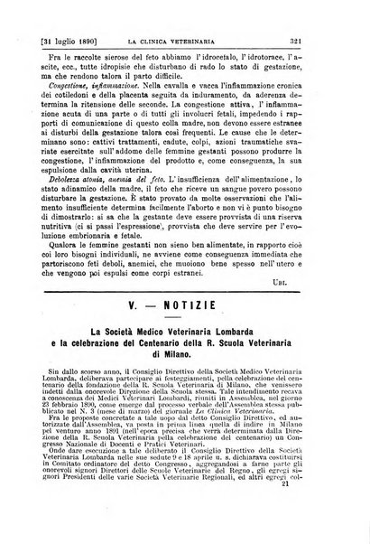 La clinica veterinaria rivista di medicina e chirurgia pratica degli animali domestici