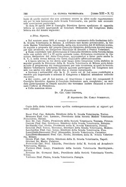 La clinica veterinaria rivista di medicina e chirurgia pratica degli animali domestici