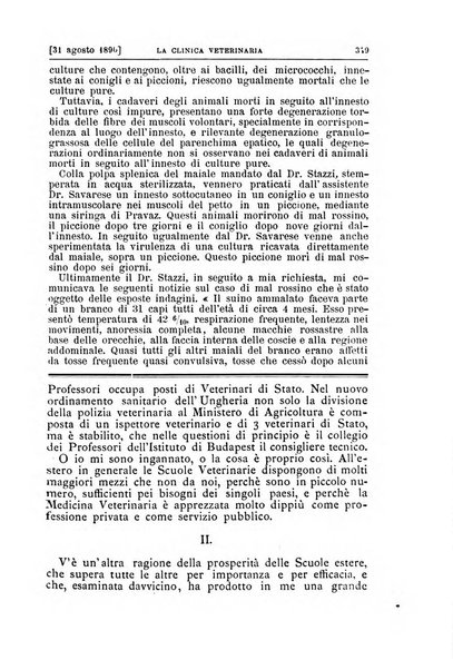 La clinica veterinaria rivista di medicina e chirurgia pratica degli animali domestici