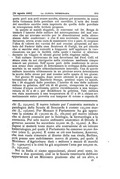 La clinica veterinaria rivista di medicina e chirurgia pratica degli animali domestici