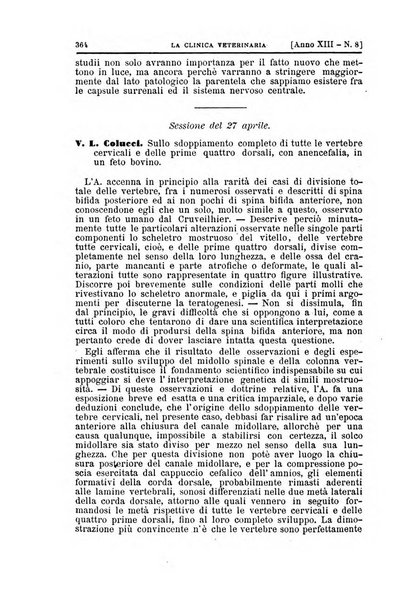 La clinica veterinaria rivista di medicina e chirurgia pratica degli animali domestici