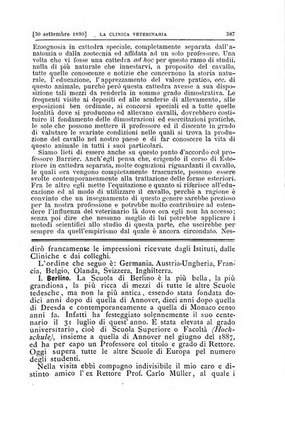 La clinica veterinaria rivista di medicina e chirurgia pratica degli animali domestici