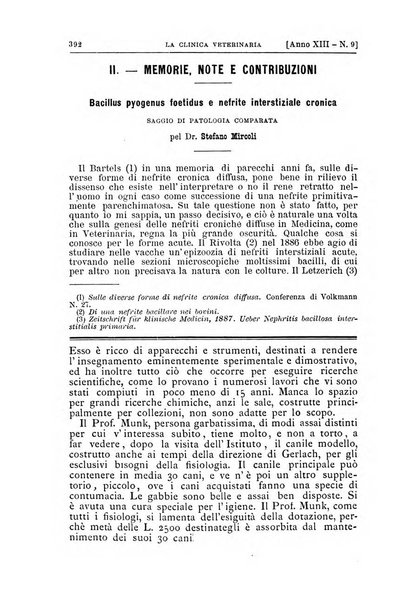 La clinica veterinaria rivista di medicina e chirurgia pratica degli animali domestici